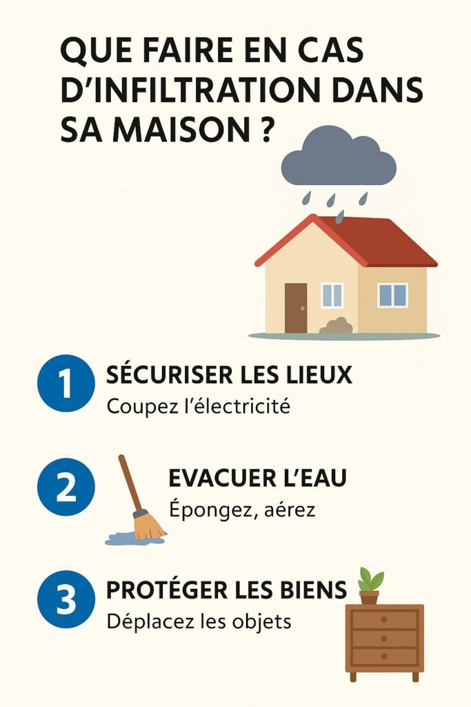 Que faire en cas d’infiltration dans sa maison